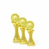 Globe on a gold column stand