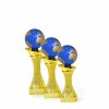 Globe on a gold column stand