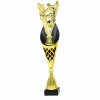 Football on a black/gold trophy