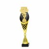 Football Theme on a black/gold trophy