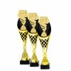 Football Theme on a black/gold trophy