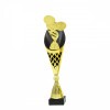 Table Tennis on a black/gold trophy