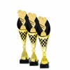 Football Goalkeeper on a black/gold trophy