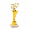 2025 figure on a curved base A